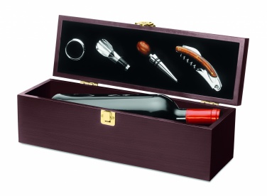 Logo trade promotional products image of: Wine set in wine box