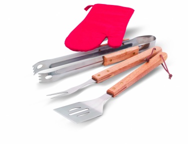 Logo trade promotional merchandise photo of: BBQ apron with BBQ tools