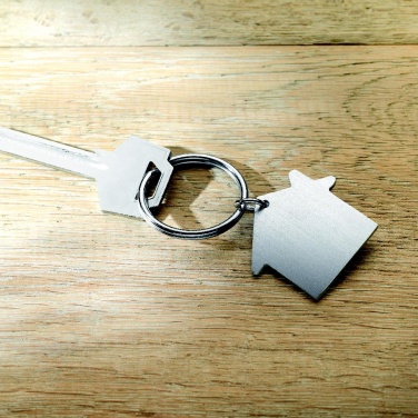 Logo trade promotional products picture of: Metal key holder house Lahti