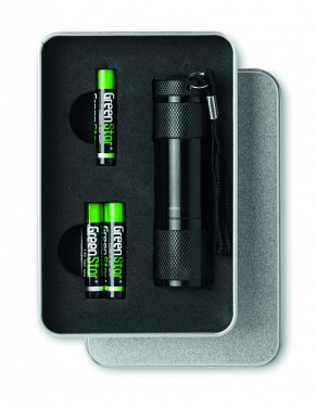 Logotrade promotional giveaway image of: LED torch in tin box