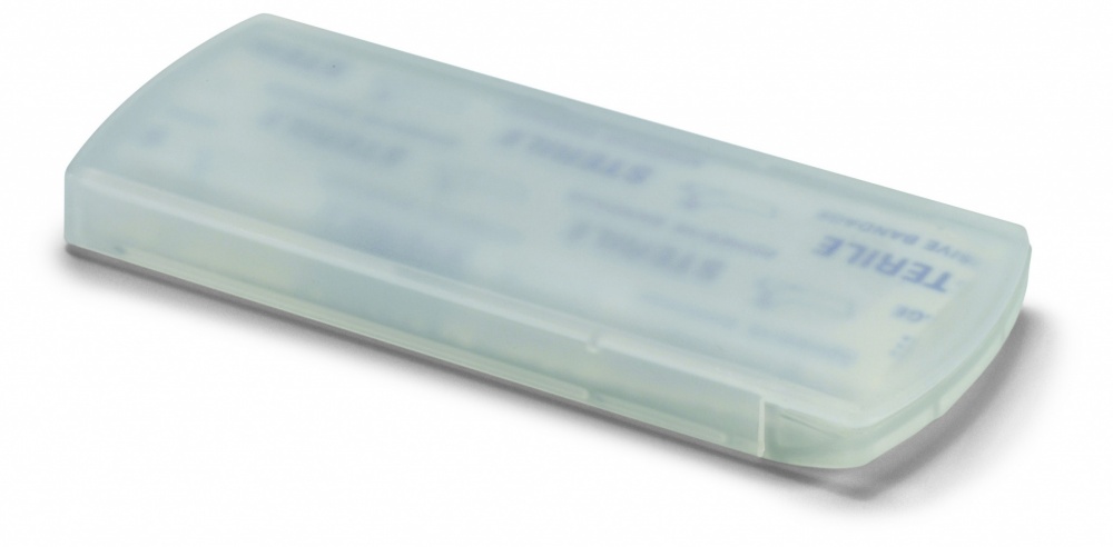 Logo trade promotional products image of: Container with plasters