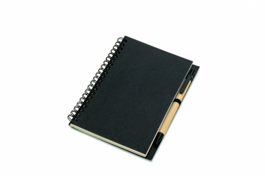 Logo trade promotional gifts image of: B6 Recycled notebook with pen