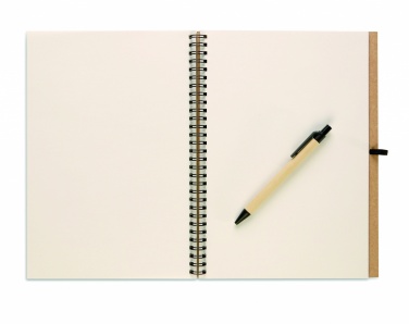 Logo trade promotional items image of: Recycled notebook with pen