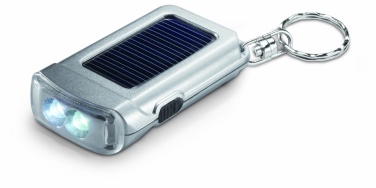 Logo trade promotional merchandise image of: Solar powered torch key ring Vaasa