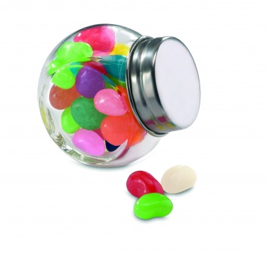Logo trade promotional gifts image of: Glass jar with jelly beans