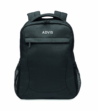 Logo trade business gift photo of: 600D RPET laptop backpack