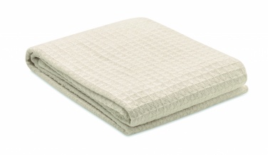 Logotrade corporate gift image of: Cotton wafle blanket 350 gr/m²