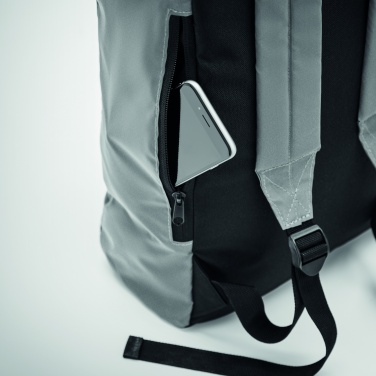 Logo trade promotional giveaways picture of: Reflective Rolltop backpack