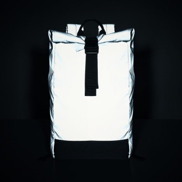 Logotrade promotional merchandise picture of: Reflective Rolltop backpack