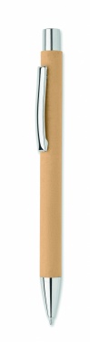 Logo trade promotional merchandise photo of: Recycled paper push ball pen