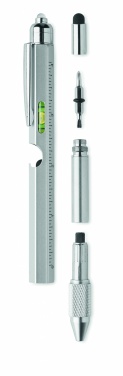 Logo trade promotional merchandise picture of: Spirit level pen with ruler