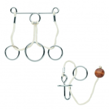 Logotrade promotional item picture of: Set of 2 metal brain teasers