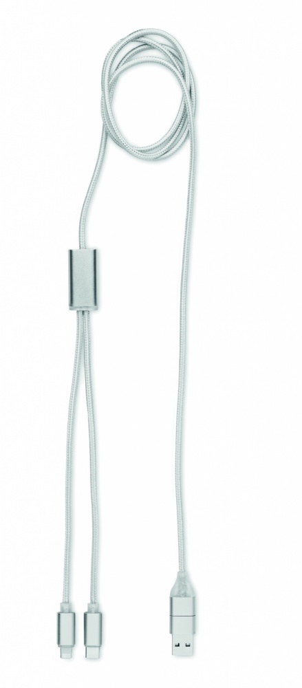 Logo trade promotional products image of: 2 in 1 long charging cable