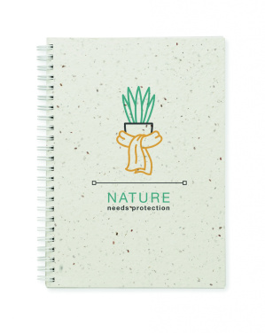 Logotrade promotional merchandise picture of: A5 seed paper cover notebook