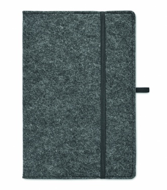 Logo trade promotional items picture of: A5 notebook RPET felt