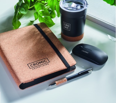 Logo trade promotional product photo of: A5 portfolio in cork