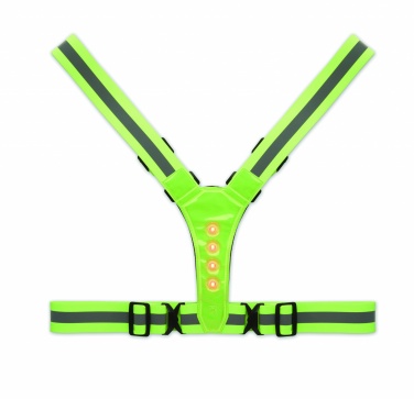 Logo trade promotional products image of: Reflective body belt with LED