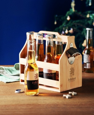 Logotrade promotional merchandise photo of: 6 beer crate in bamboo