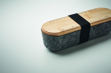 Logotrade promotional item image of: RPET felt pencil case with lid