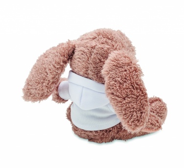 Logo trade promotional items image of: Bunny plush wearing a hoodie