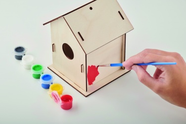 Logo trade promotional merchandise picture of: DIY wooden bird house kit
