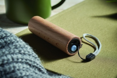 Logotrade promotional gifts photo of: Beech wood rechargeable torch