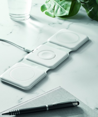 Logo trade business gifts image of: Foldable charging station
