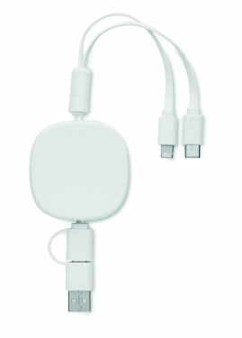 Logo trade corporate gift photo of: Retractable charging USB cable