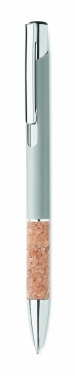 Logotrade promotional gift picture of: Ballpoint pen made of aluminum with a cork grip