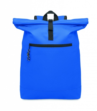 Logo trade business gifts image of: 600Dpolyester rolltop backpack