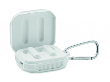 Logotrade business gift image of: TWS earbuds with solar charger