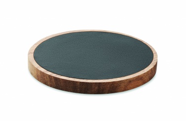 Logo trade corporate gift photo of: Wireless charger in acacia 15W