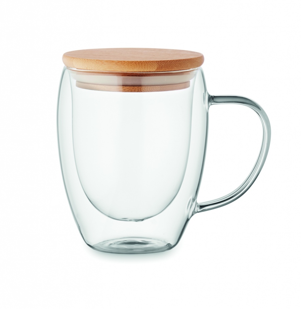 Logo trade promotional gift photo of: Double wall borosilicate mug