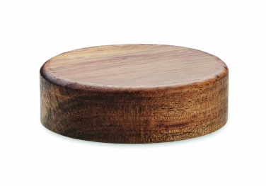 Logotrade business gift image of: Wireless charger in acacia 15W