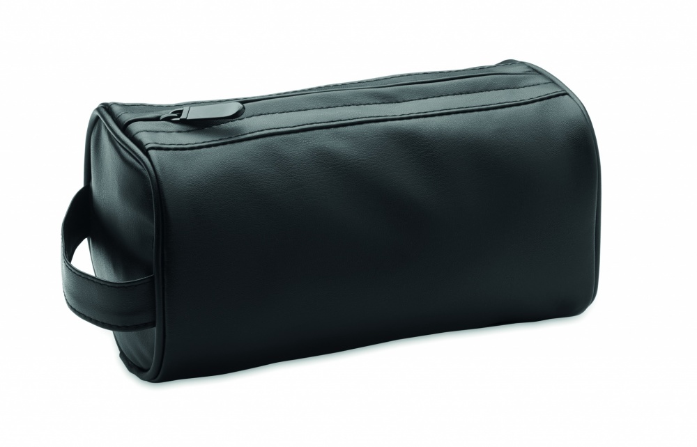 Logo trade promotional items picture of: Soft PU cosmetic bag and zipper