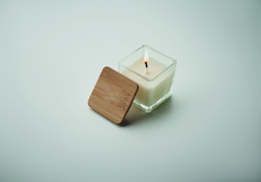Logotrade advertising product picture of: Squared fragranced candle 50gr
