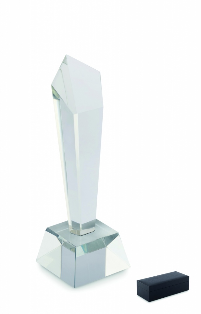 Logo trade promotional giveaways picture of: Crystal award in a gift box
