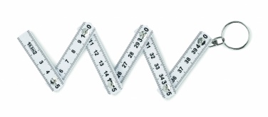 Logo trade promotional merchandise photo of: Carpenters ruler key ring 50cm Kotka