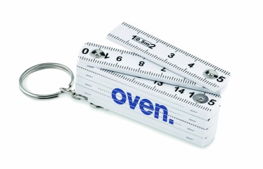 Logotrade advertising product picture of: Carpenters ruler key ring 50cm Kotka