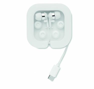 Logo trade business gift photo of: Ear phones with silicone covers