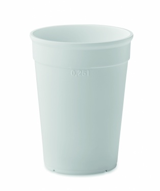 Logo trade promotional products image of: Recycled PP cup capacity 250 ml