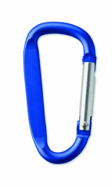 Logo trade promotional products image of: Carabiner clip in aluminium.