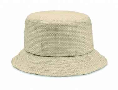 Logo trade promotional gifts image of: 9aper straw bucket hat
