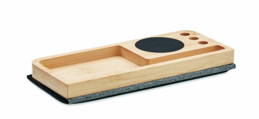 Logotrade promotional gift picture of: Wireless charger in bamboo 15W