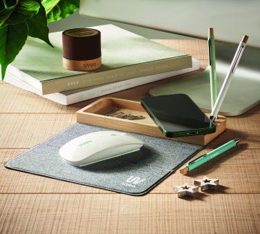 Logotrade promotional product picture of: Wireless charger in bamboo 15W