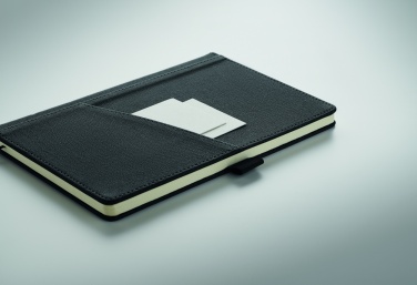 Logotrade promotional item picture of: A5 notebook PU front pocket