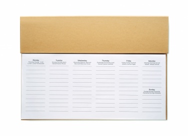 Logo trade corporate gift photo of: Weekly desktop planner