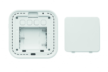 Logotrade promotional giveaway image of: Recycled ABS/RPET alarm clock Stuttgart