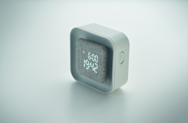 Logo trade corporate gifts picture of: Recycled ABS/RPET alarm clock Stuttgart