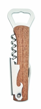 Logotrade advertising products photo of: 3 in 1 bamboo bottle opener WOOL